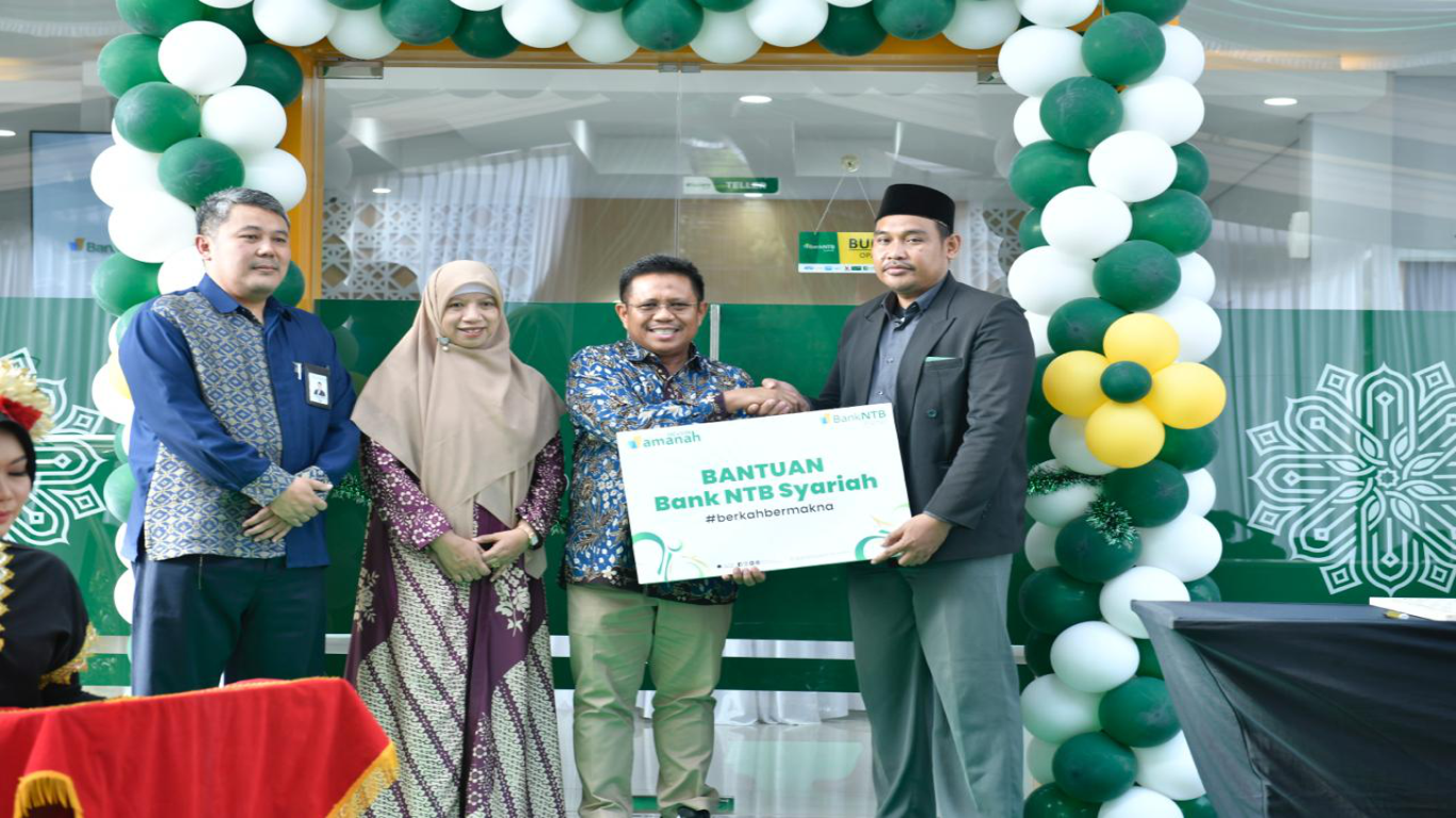 Penyaluran Bantuan Bank NTB Syariah KCP Narmada kepada NJN Mart