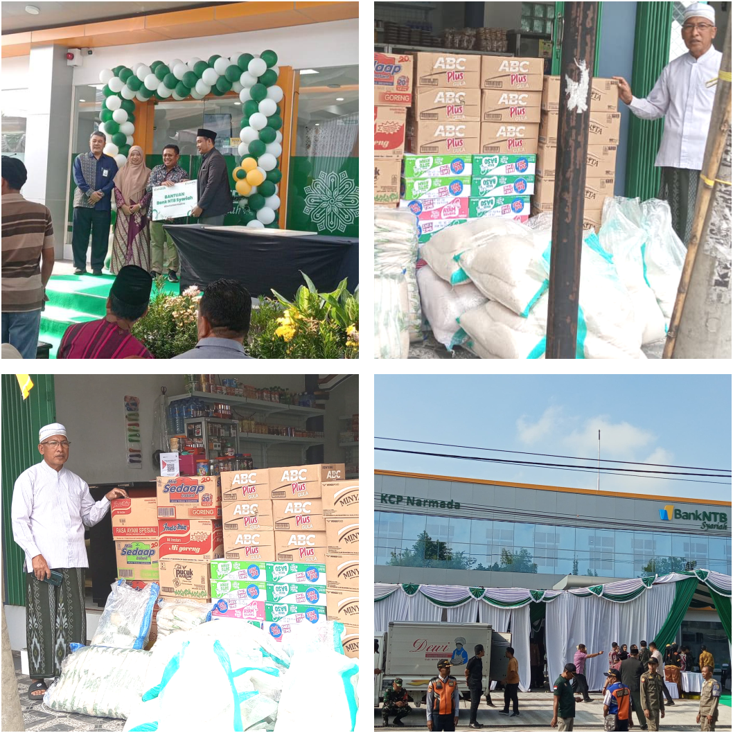 Penyaluran Bantuan Bank NTB Syariah KCP Narmada kepada NJN Mart