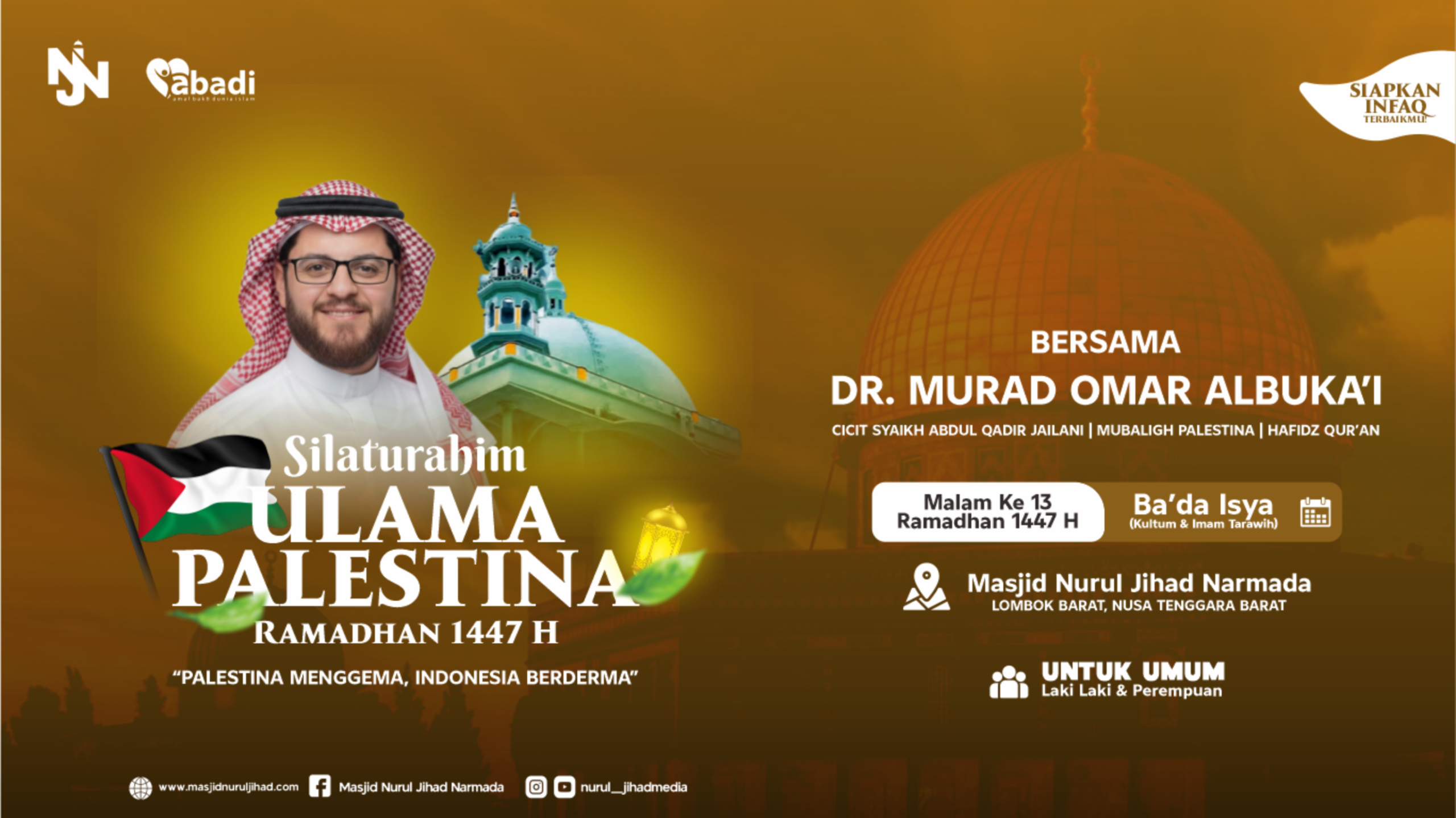 Silaturahmi Ulama Palestina Malam ke 13 Ramadhan 1447 H